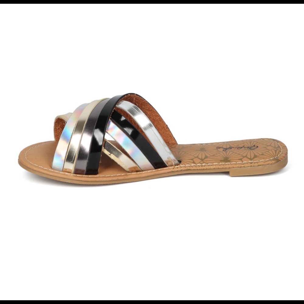 Qupid Athena sandals black new - Picture 2 of 4
